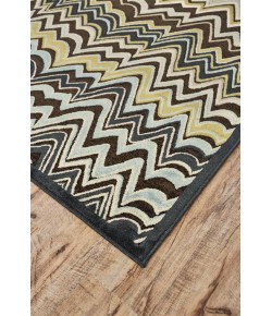 Feizy Saphir Cabo 3191F DARK CHOCOLATE/AQUA Area Rug 2 ft. 6 X 8 ft. Rectangle