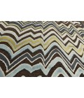 SAPHIR CABO Rug Feizy SAPHIR CABO 3191F IN DARK CHOCOLATE/AQUA 5' 3" X 7' 6" Area Rug