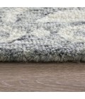 Feizy Belfort Gray/White 8698A27F 5 ft. X 8 ft. Rect. Rug