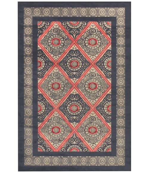 SAPHIR OBZEED Rug Feizy SAPHIR OBZEED 3256F IN CREAM/CHARCOAL 2' 6" x 8' Runner Area Rug