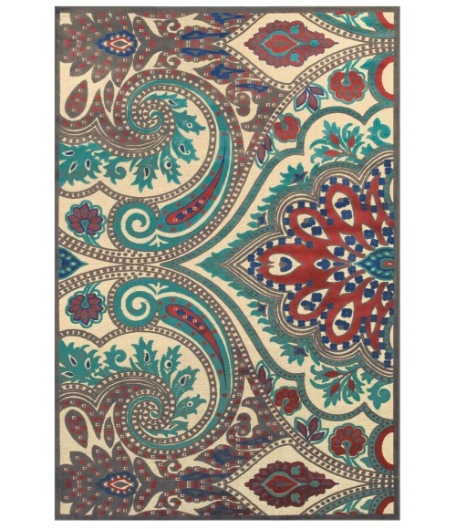 SAPHIR OBZEED Rug Feizy SAPHIR OBZEED 3271F IN CREAM/NUTMEG 5' 3" X 7' 6" Area Rug