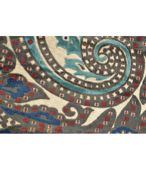 SAPHIR OBZEED Rug Feizy SAPHIR OBZEED 3271F IN CREAM/NUTMEG 5' 3" X 7' 6" Area Rug