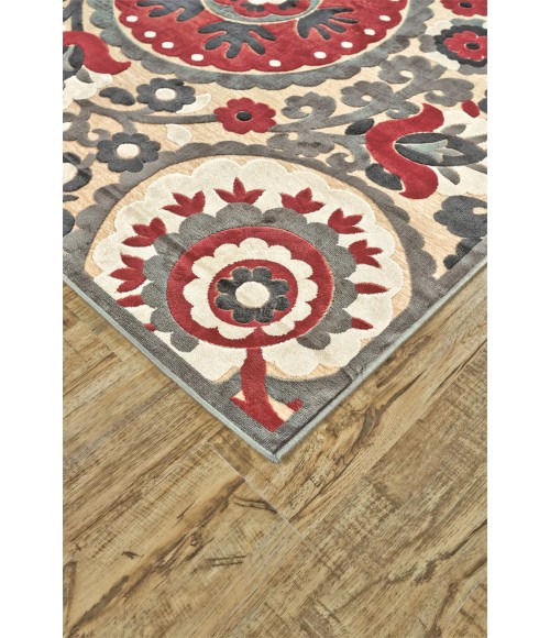 SAPHIR OBZEED Rug Feizy SAPHIR OBZEED 3272F IN CREAM/NUTMEG 2' 6" x 8' Runner Area Rug