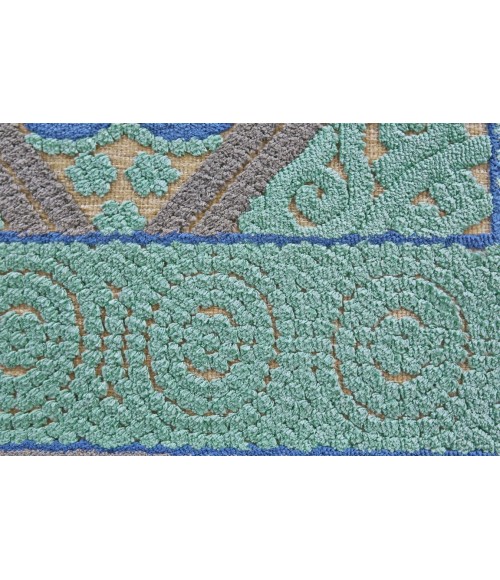 SAPHIR CALLO Rug Feizy SAPHIR CALLO 3256F IN CREAM/DARK GRAY 5' 3" X 7' 6" Area Rug