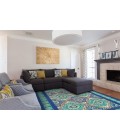 SAPHIR CALLO Rug Feizy SAPHIR CALLO 3256F IN CREAM/DARK GRAY 5' 3" X 7' 6" Area Rug
