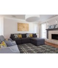 SAPHIR CALLO Rug Feizy SAPHIR CALLO 3258F IN DARK GRAY/CHARCOAL 5' 3" X 7' 6" Area Rug
