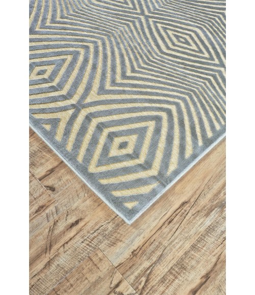 SAPHIR CALLO Rug Feizy SAPHIR CALLO 3261F IN CREAM/SILVER 2' 2" x 4' Area Rug