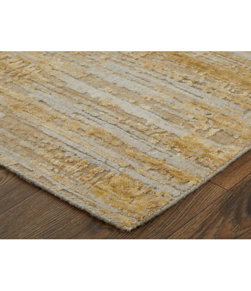 Feizy Eastfield GOLD/IVORY EAS69FQF 4 ft. X 6 ft. Rectangle Rug