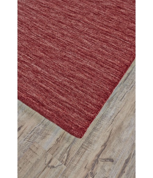 Feizy LUNA 8049F IN RED 2' 6" x 8' Runner Area Rug