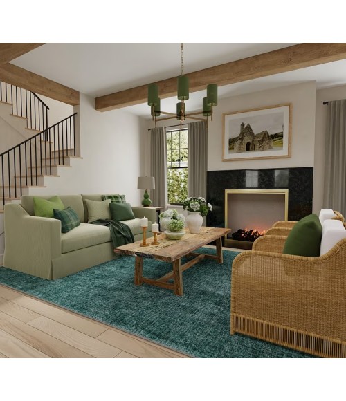 Feizy Luna LIGHT GREEN 5798049F 8 ft. X 8 ft. Round Rug