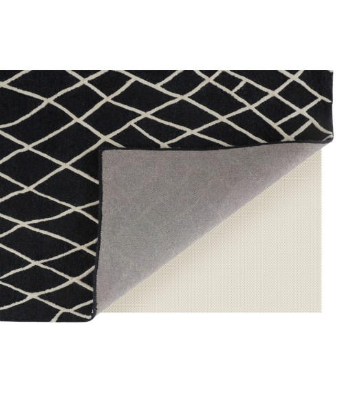 Feizy Lusk BLACK/WHITE Rug I70I8085 5 ft. X 8 ft. Rectangle - Rugs Town Feizy Lusk BLACK/WHITE I70I8085 5 ft. X 8 ft. Rectangle Rug