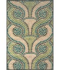 Feizy SAPHIR YARDLEY 3656F IN CREAM/DARK GRAY 2' 6" x 8' Runner Area Rug