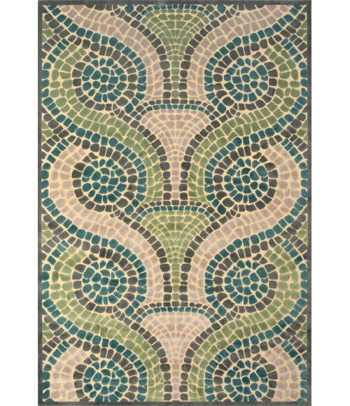 SAPHIR YARDLEY Rug Feizy SAPHIR YARDLEY 3656F IN CREAM/DARK GRAY 5' 3" X 7' 6" Area Rug