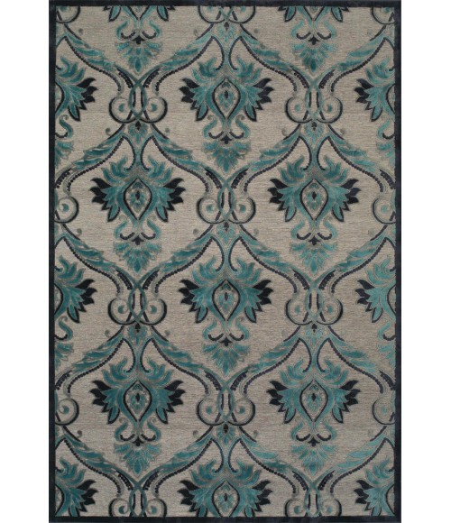 SAPHIR YARDLEY Rug Feizy SAPHIR YARDLEY 3658F IN PEWTER/CHARCOAL 5' 3" X 7' 6" Area Rug
