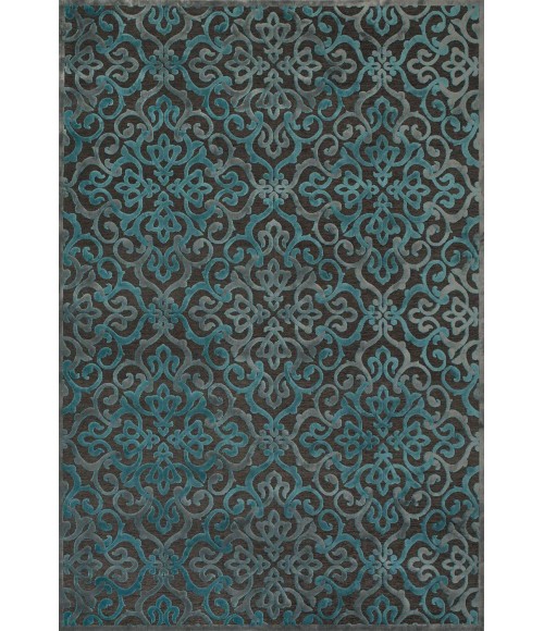 SAPHIR YARDLEY Rug Feizy SAPHIR YARDLEY 3659F IN DARK GRAY/MARINE 2' 2" x 4' Area Rug
