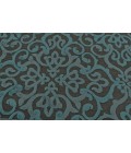 Feizy SAPHIR YARDLEY 3659F IN DARK GRAY/MARINE 2' 2" x 4' Area Rug