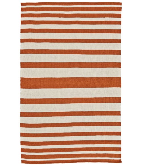 Feizy SARGASSO I 0633F IN ORANGE/WHITE 4' x 6' Area Rug