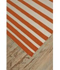 Feizy SARGASSO I 0633F IN ORANGE/WHITE 4' x 6' Area Rug