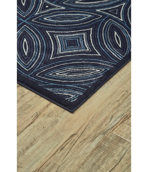 Feizy AZERI 3841F IN BLACK/MULTI 2' 10" X 7' 10" Runner Area Rug