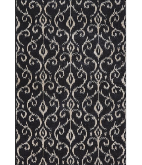 AZERI Rug Feizy AZERI 3842F IN BLACK/ECRU 2' 2" x 4' Area Rug