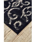 AZERI Rug Feizy AZERI 3842F IN BLACK/ECRU 2' 2" x 4' Area Rug