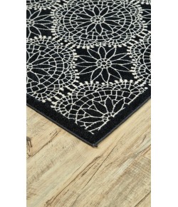 Feizy Azeri 3843F BLACK/ECRU Area Rug 10 ft. X 13 ft. 2 Rectangle