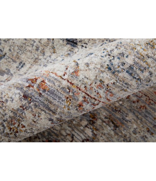 Feizy Caprio Taupe/Ivory/Gray 9203958F 5 ft. 3 in. X 7 ft. 6 in. Rect. Rug