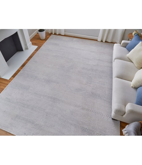 Feizy Prasad IVORY/GRAY Rug 67039N8F 2 ft. 10 in. X 7 ft. 10 in. Rectangle - Rugs Town Feizy Prasad IVORY/GRAY 67039N8F 2 ft. 10 in. X 7 ft. 10 in. Rectangle Rug