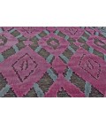 Feizy SAPHIR RUBUS 3361F IN DARK GRAY/RASPBERRY 5' 3" X 7' 6" Area Rug