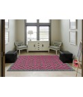 Feizy SAPHIR RUBUS 3361F IN DARK GRAY/RASPBERRY 5' 3" X 7' 6" Area Rug