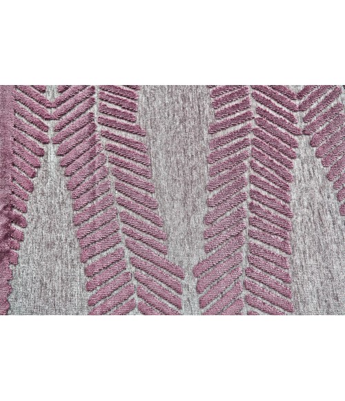 SAPHIR RUBUS Rug Feizy SAPHIR RUBUS 3371F IN PEWTER/RASPBERRY 7' 6" X 10' 6" Area Rug