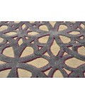 SAPHIR RUBUS Rug Feizy SAPHIR RUBUS 3373F IN CREAM/DARK GRAY 2' 2" x 4' Area Rug