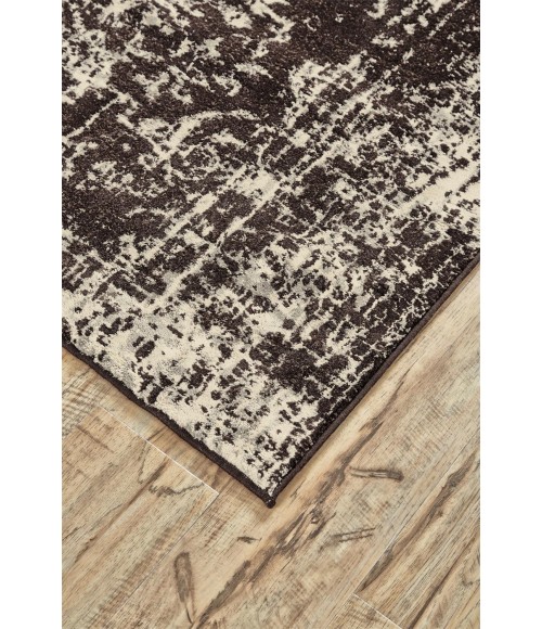 AZERI II Rug Feizy AZERI II 3845F IN DARK CHOCOLATE/ECRU 2' 2" x 4' Area Rug