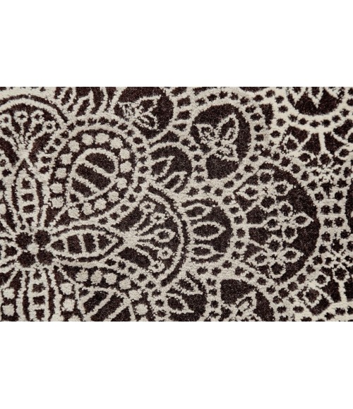 AZERI II Rug Feizy AZERI II 3846F IN DARK CHOCOLATE/GRAY 10' X 13' 2" Area Rug