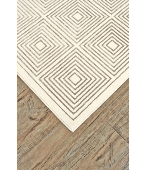 AZERI LLL Rug Feizy AZERI LLL 3844F IN CREAM/GRAY 1' 8" X 2' 10" Sample Area Rug
