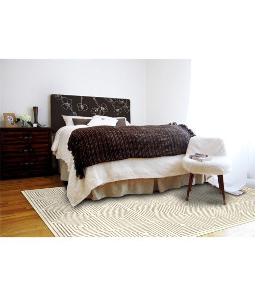 AZERI LLL Rug Feizy AZERI LLL 3844F IN CREAM/GRAY 1' 8" X 2' 10" Sample Area Rug