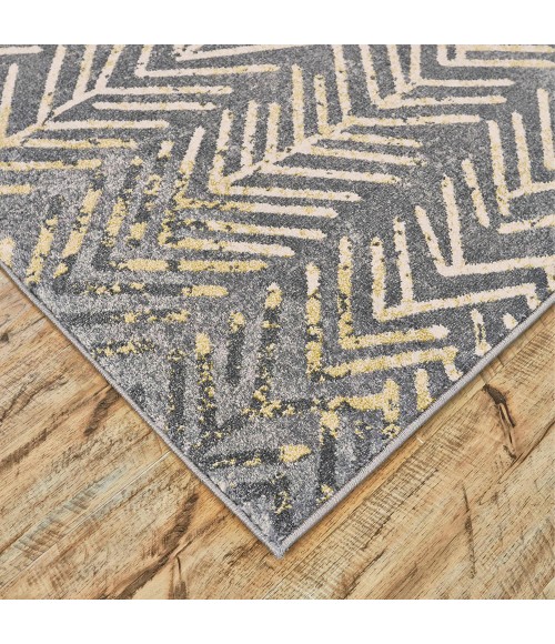 Feizy BLEECKER 3604F IN GRANITE 10' X 13' 2" Area Rug