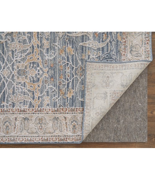 Feizy Pasha BLUE/IVORY PAS39M4F 6 ft. 7 in. X 9 ft. 6 in. Rectangle Rug