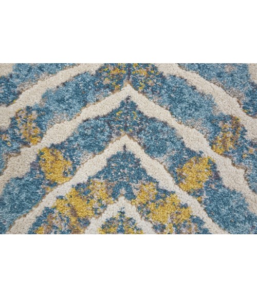 KEATS Rug Feizy KEATS 3469F IN TEAL 10' 2" X 13' 9" Area Rug