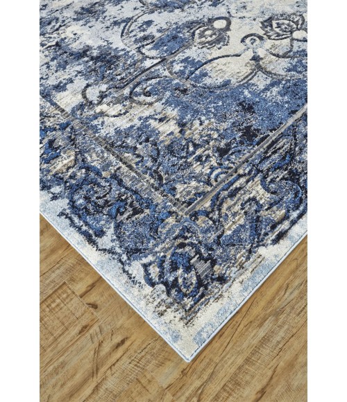 Feizy MILTON 3471F IN THUNDERCLOUD 4' 3" X 6' 3" Area Rug