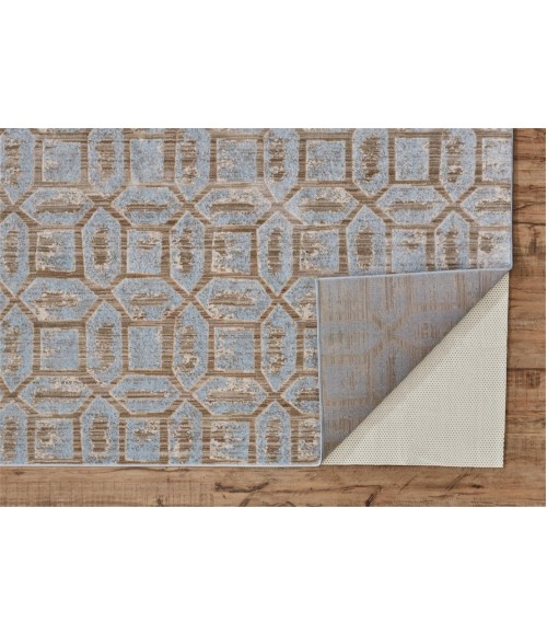 MILTON Rug Feizy MILTON 3472F IN ICE 2' 7" x 8' Runner Area Rug