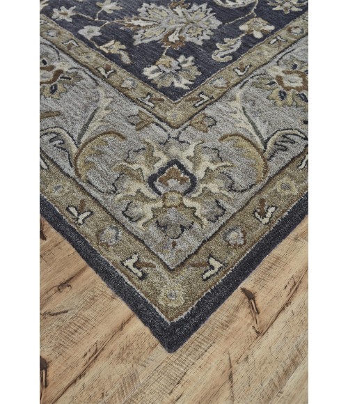 EATON Rug Feizy EATON 8397F IN CHARCOAL 2' x 3' Sample Area Rug