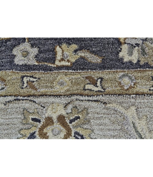 EATON Rug Feizy EATON 8397F IN CHARCOAL 2' x 3' Sample Area Rug