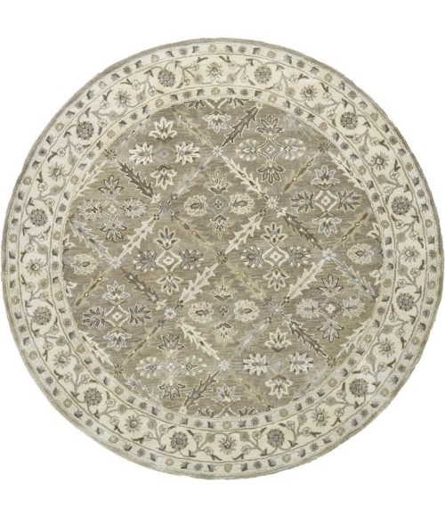 EATON Rug Feizy EATON 8424F IN SAGE 10' X 10' Round Area Rug