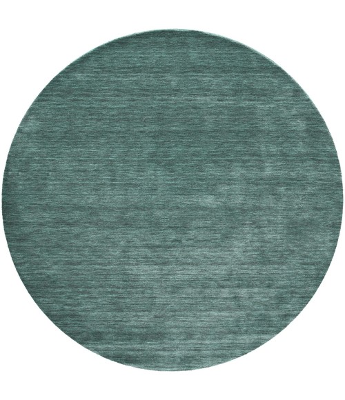 Feizy Luna Green/White 5798049F 10 ft. X 10 ft. Round Rug