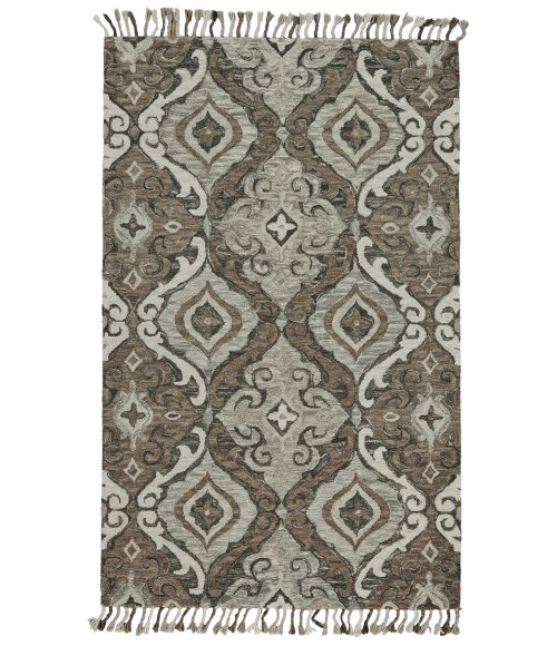 Feizy ABELIA 8676F IN IVORY/GRAY 2' x 3' Sample Area Rug