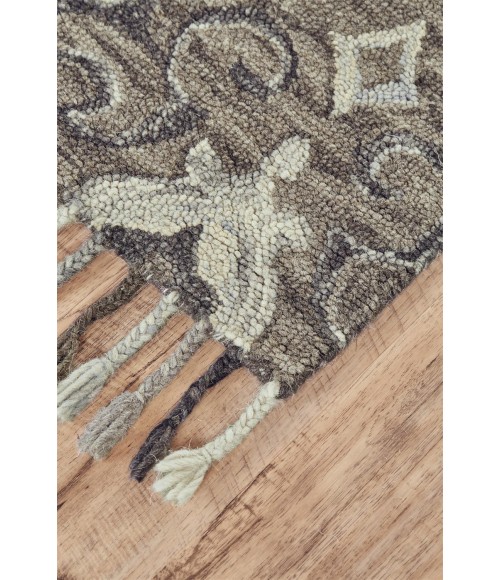 ABELIA Rug Feizy ABELIA 8676F IN IVORY/GRAY 2' x 3' Sample Area Rug