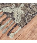 Feizy ABELIA 8676F IN IVORY/GRAY 2' x 3' Sample Area Rug