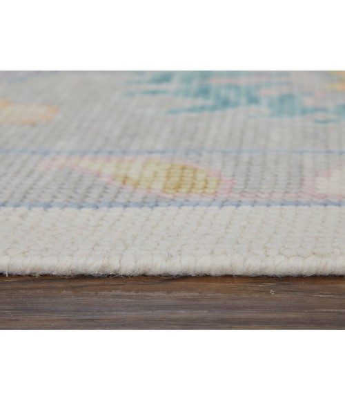 Feizy Karina IVORY/GRAY 90969G9F 5 ft. 6 in. X 8 ft. 6 in. Rectangle Rug