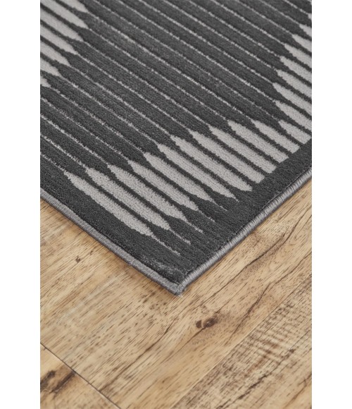 Feizy PRASAD 3679F IN CHARCOAL 1' 8" X 2' 10" Sample Area Rug